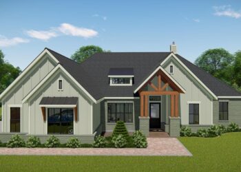 New American Ranch – 2,812 Sq Ft with Home Office & Media Room