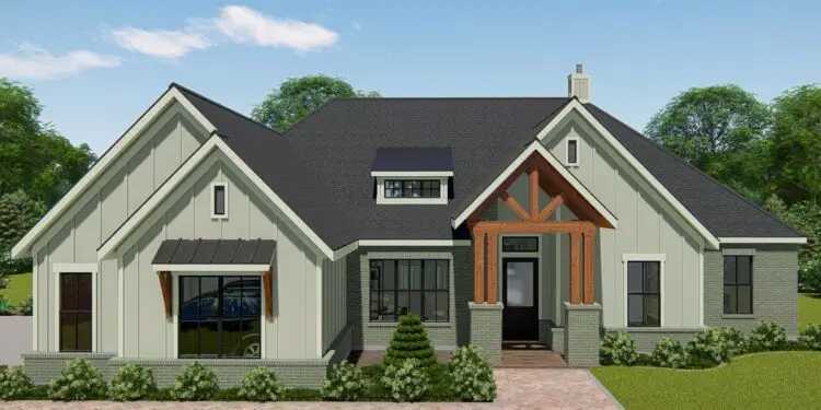 New American Ranch – 2,812 Sq Ft with Home Office & Media Room