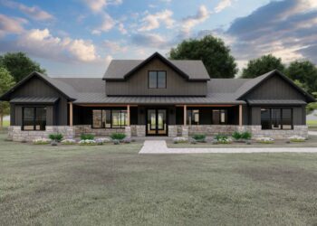 One-Story Modern Farmhouse – ~3,305 Sq Ft | 4 Beds, 4 Baths & Side-Entry Garage