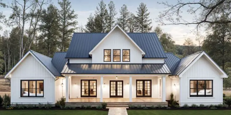 Modern Farmhouse with Outdoor Kitchen – ~3,003 Sq Ft, 4 Beds, 4½ Baths