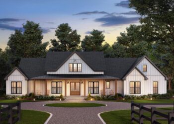 4-Bed Modern Farmhouse with Vaulted Great Room – ~2,500 Sq Ft