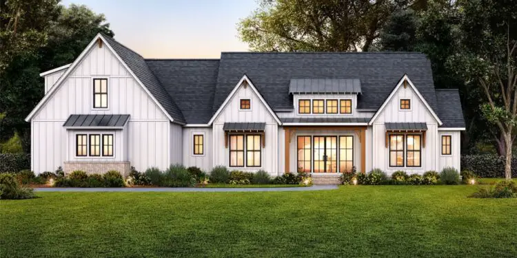 Stylish Modern Farmhouse – ~2,578 Sq Ft, 4 Beds + Flexible Bonus Space