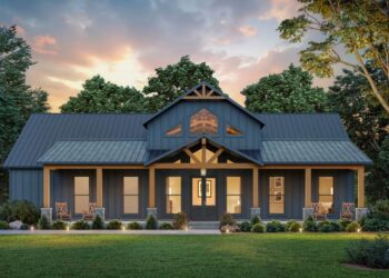 Barndo-Style Modern Farmhouse – ~2,560 Sq Ft with 4 Beds & Open Rural Charm