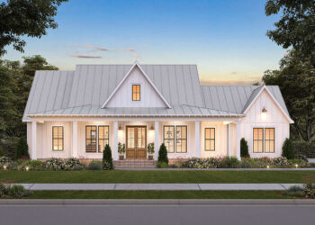 Modern Farmhouse with Home Office & Wraparound Porch – ~2,101 Sq Ft of Comfort & Style