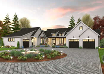 Elegant Modern Farmhouse – ~3,669 Sq Ft, 4 Beds, 4.5 Baths, 3-Car Garage