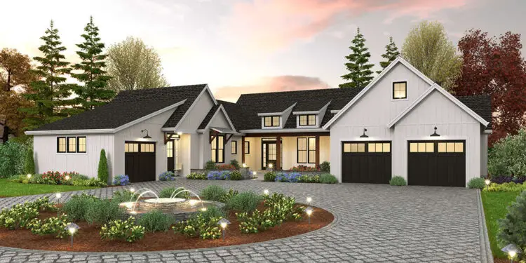Elegant Modern Farmhouse – ~3,669 Sq Ft, 4 Beds, 4.5 Baths, 3-Car Garage