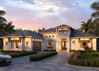 Coastal Mediterranean One-Level – ~2,687 Sq Ft with Study & Split Bedrooms