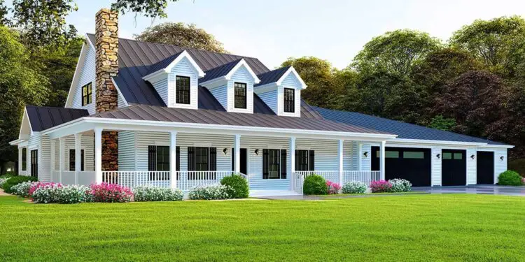 Multi-Generational Modern Farmhouse – ~3,416 Sq Ft with Two Kitchens & Two Laundries