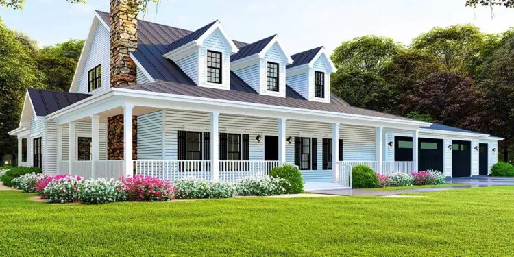 Multi-Generational Modern Farmhouse – 3,416 Sq Ft with Dual Kitchens & Dual Laundries