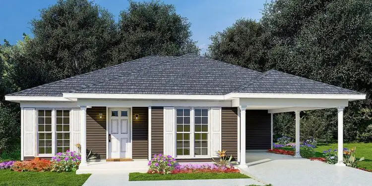 3-Bed Southern Cottage with Carport – ~1,174 Sq Ft Cozy Living