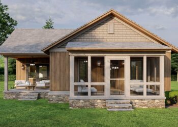 Rustic 2-Bed Cottage – ~1,071 Sq Ft with Vaulted Great Room