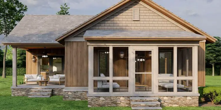 Rustic 2-Bed Cottage – ~1,071 Sq Ft with Vaulted Great Room