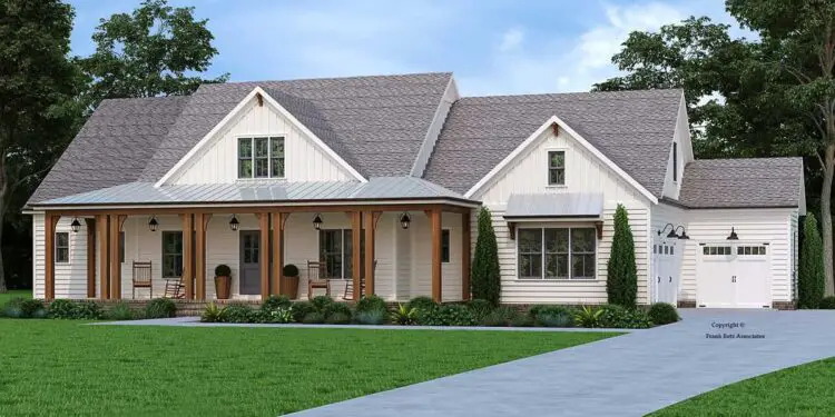 Classic American Ranch – ~3,059 Sq Ft with Front Porch & Optional 2nd Level