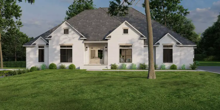 Modern Transitional Plan – ~2,886 Sq Ft, Flexible Bedrooms & Open Flow