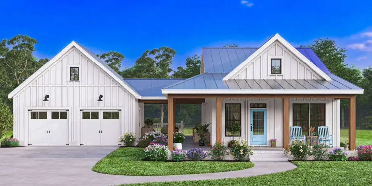 Cozy 966 Sq Ft Modern Farmhouse – 2 Beds, 1 Bath & Smart Layout