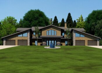 Symmetrical Modern Masterpiece – ~3,642 Sq Ft with Twin Wings & Entertaining Courtyard