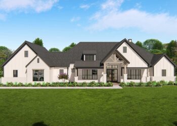 Expanded One-Level New American Craftsman – ~4,090 Sq Ft, Office & Game Room