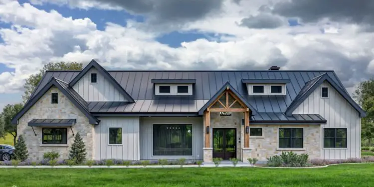 Modern New American – 3,536 Sq Ft, 4 Beds + Outdoor Living Built-In