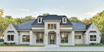 Elegant European-Transitional Home – Home Office + Outdoor Living
