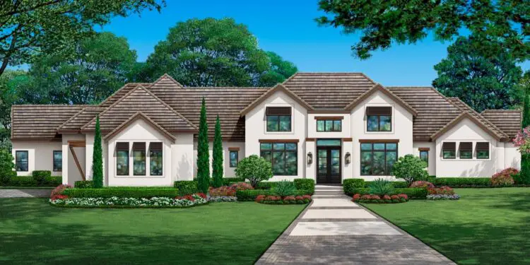 Euro-Style Entertainer – ~4,547 Sq Ft with 4-Car Garage & Outdoor Lounge