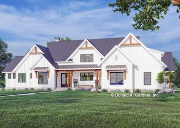 New American Farmhouse ~3,391 Sq Ft – Flex Room + 3 Porches