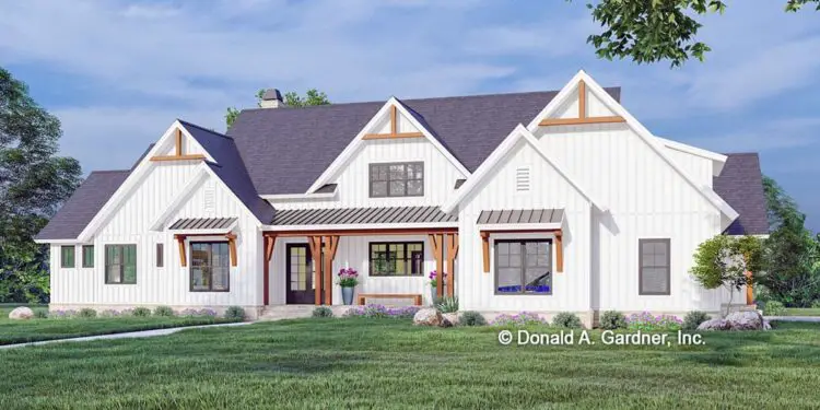 New American Farmhouse ~3,391 Sq Ft – Flex Room + 3 Porches