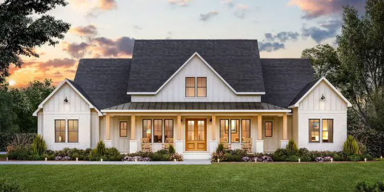 Modern Farmhouse Comfort – ~2,841 Sq Ft, 4 Beds + Vaulted Great Room & Outdoor Fireplace