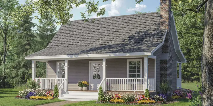 Cozy Cottage Plan – 600 Square Feet with 1 Bedroom and 1 Bathroom