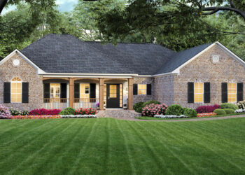 Country house Plan with 1,800 Sq Ft and 3 Bedrooms