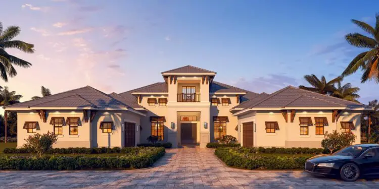 Mediterranean with Courtyard Parking & Bonus Room – ~4,382 Sq Ft