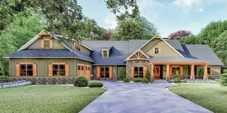 Country Plan ~5,098 Sq Ft – Spacious Single-Level Living with Bonus Loft