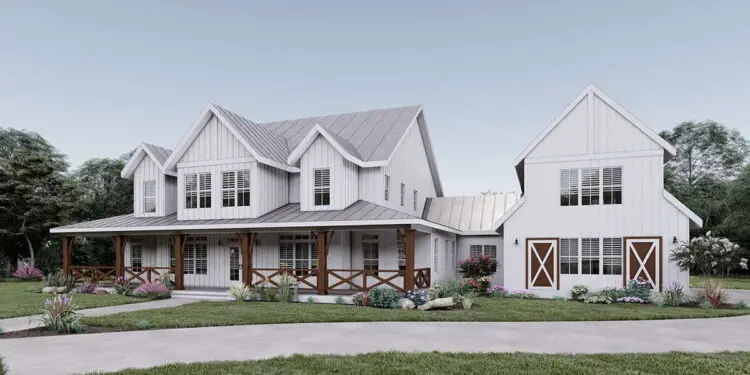 Modern Farmhouse – ~4,357 Sq Ft | 5 Beds, 4 Full + 2 Half Baths | 2-Story Design