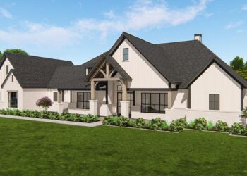 Expanded One-Level New American Craftsman – ~4,090 Sq Ft with Office & Game Room