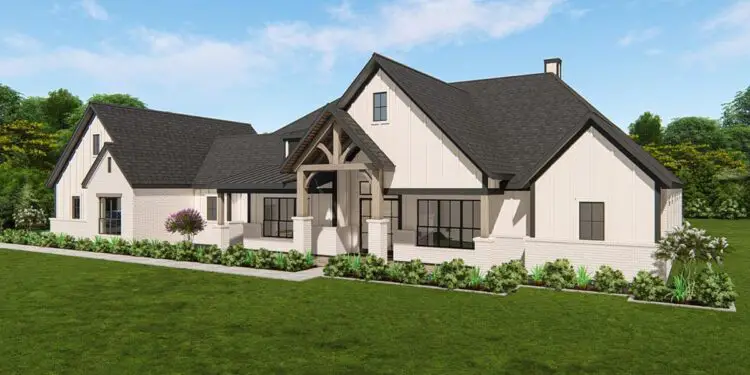 Expanded One-Level New American Craftsman – ~4,090 Sq Ft with Office & Game Room