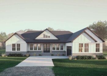 Spacious 4-Bed Modern Farmhouse – ~3,002 Sq Ft with Split Bedrooms & Wraparound Porches