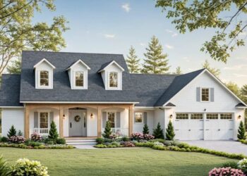 Elegant Modern Farmhouse – ~1,717 Sq Ft, 3 Beds, Open Living & Dual Porches