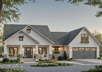 Country Plan – ~1,800 Sq Ft | 3 Beds · 2 Baths · 2-Car Garage