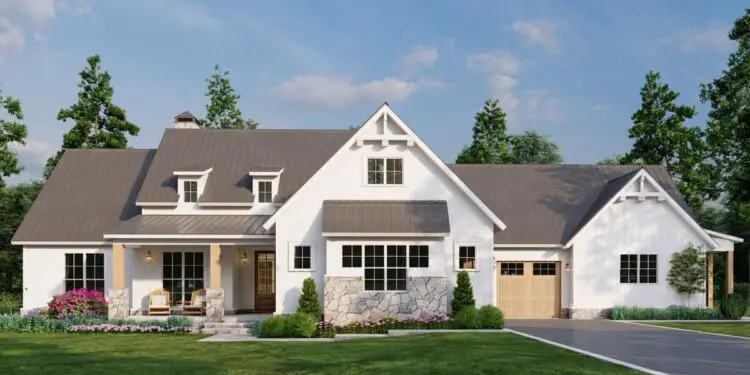 Multi-Generational Modern Farmhouse – ~2,574 Sq Ft, Two Suites Under One Roof