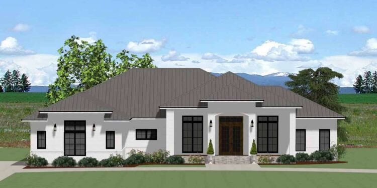 Contemporary One-Story 3,046 Sq Ft – 4 Beds, 4½ Baths for Modern Living