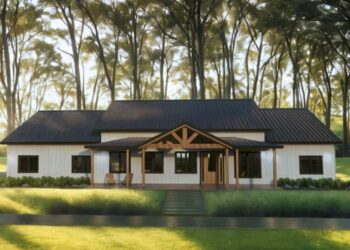 One-Story Modern Farmhouse with Flex Space – ~3,050 Sq Ft