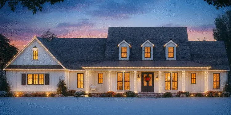 2,705 Sq Ft Modern Farmhouse — Split-Bedroom Layout with 3-Car Garage & Wide Porch Living (Plan 56462SM)