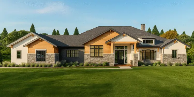 Contemporary Craftsman – ~4,105 Sq Ft with 4 Beds & Massive Outdoor Living