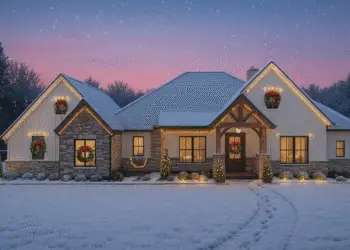 Modern Farmhouse – ~3,414 Sq Ft, 4 Beds, 4 Baths, Spacious & Elegant