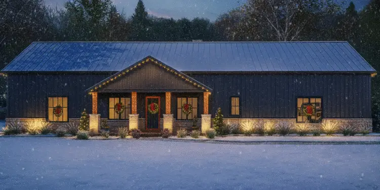 Barndominium – ~2,616 Sq Ft, 4 Beds, 3.5 Baths & 4-Car Garage