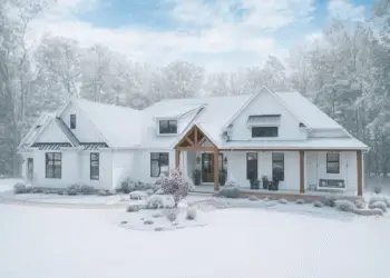 Sprawling New American Retreat – ~4,100 Sq Ft with 4-Car Garage & Walkout Lower Level