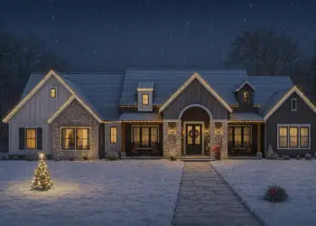 4,187 Sq Ft Transitional Farmhouse — 4-Bed, 4.5+ Baths & Large Game Room (Plan 850000PKE)