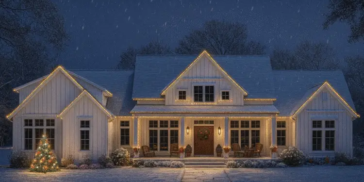 3,109 Sq Ft Modern Farmhouse — 4-Bed + Unfinished Bonus Room (Plan 46528LA)