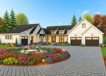 Modern Farmhouse – ~3,669 Sq Ft, 4 Beds, 4.5 Baths & 3-Car Garage