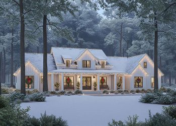 Modern Farmhouse Plan – ~2,379 sq ft, 3 Bedrooms, 3.5 Bathrooms, 3-Car Garage