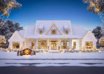 3,127 Sq Ft Modern Farmhouse – 4 Beds, 3.5 Baths & 3-Car Garage (Plan 4534-00084)